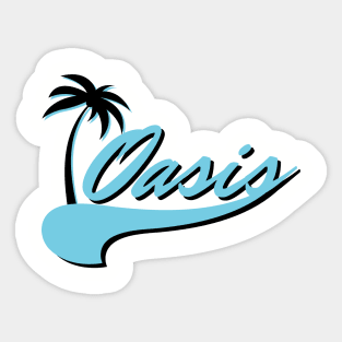 Oasis Palm Tee Sticker